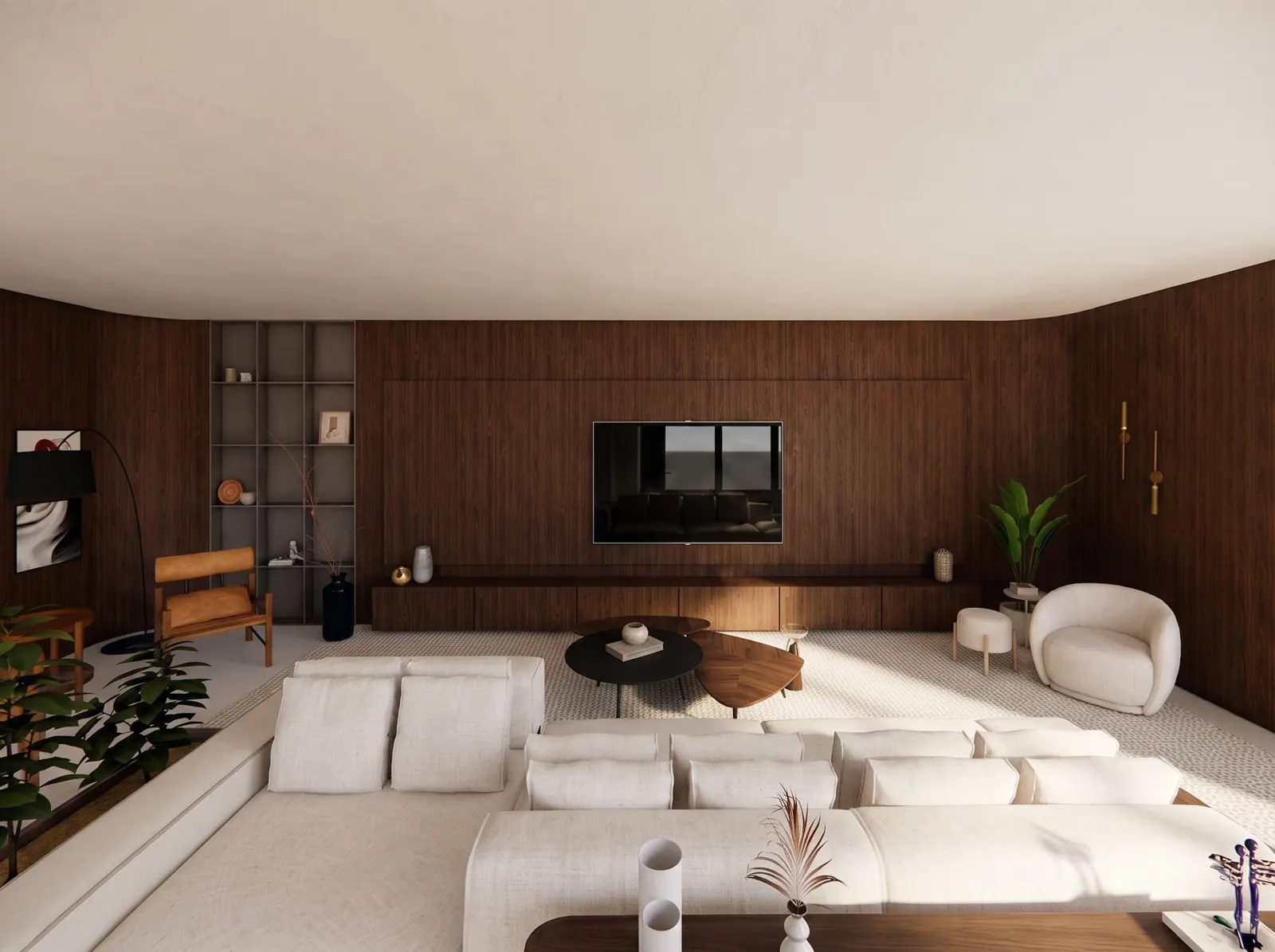 Arquitetura: sala de estar de projeto residencial